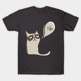 Black Cat Says No T-Shirt